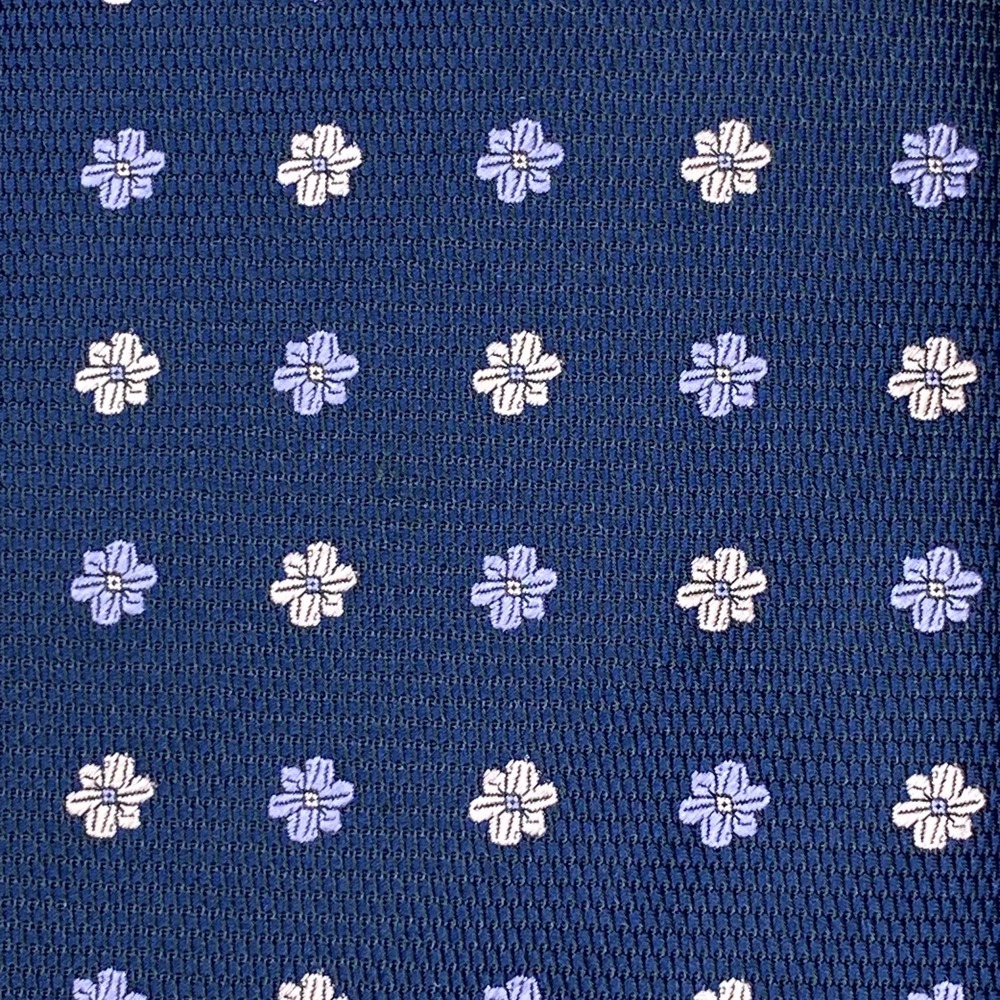 Saddlebred Necktie Floral Jacquard Mens Blue Lavender Peach Preppy Wedding NEW - Picture 8 of 8